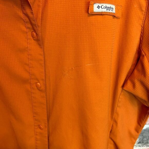 5 for $25🔥Columbia Texas Longhorn's Burnt Orange Button Front Shirt XL - Picture 3 of 10
